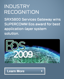 SUPERCOMM Eos Award for the SRX5800