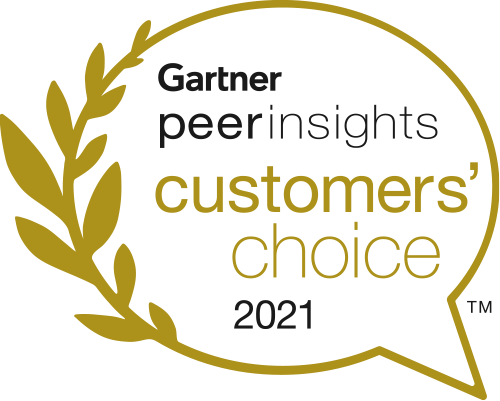 Gartner Peer Insights Customer's Choice Badge 2021 Gold