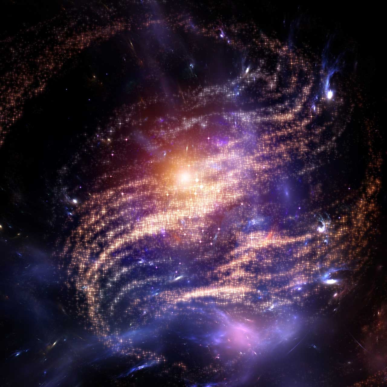 Swirl of Fractal Galaxy