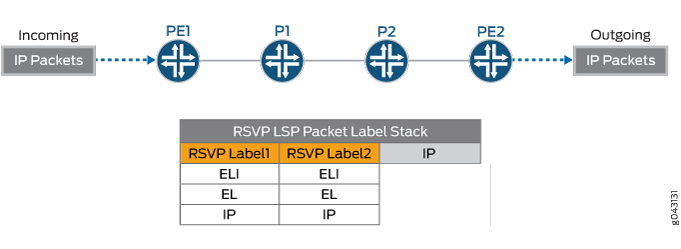 Étiquette d’entropie pour RSVP LSP