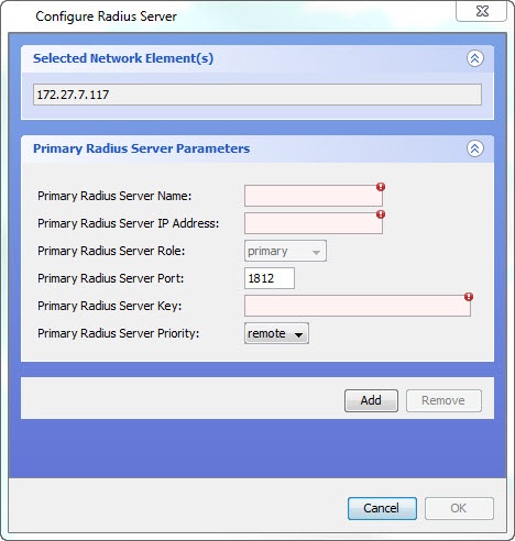 Configure Radius Server (BTI718E)