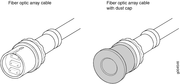 Fiber-Optic Array Cable for
Connections Between the TX Matrix Plus Router and T1600 Routers
