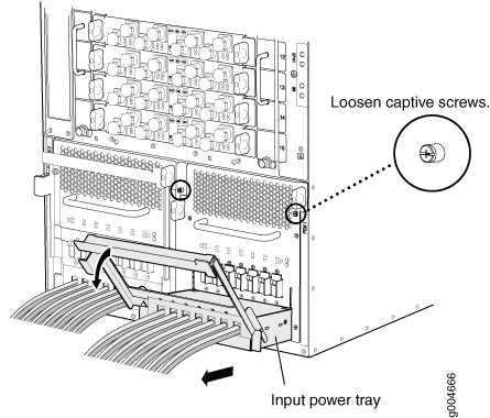 Removing an Input Power Tray