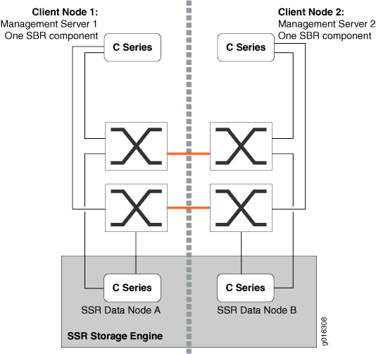 SSR Cluster Evenly Divided Between Two
Sites 
