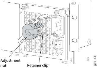 Power Cord Retainer in a
2500 W AC Power Supply