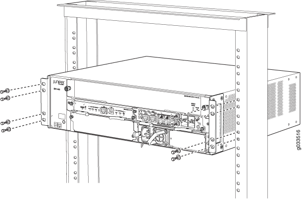 Attach Mounting
Hardware for Two-Post Rack