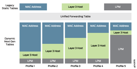 Unified Forwarding Table