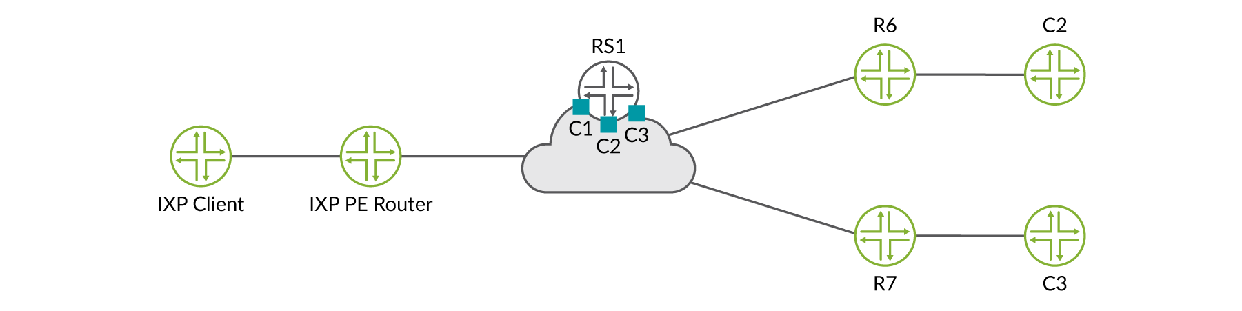 示例 IXP LAN 