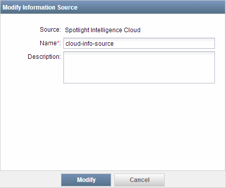 Specifying the C&C Source in
Security Director