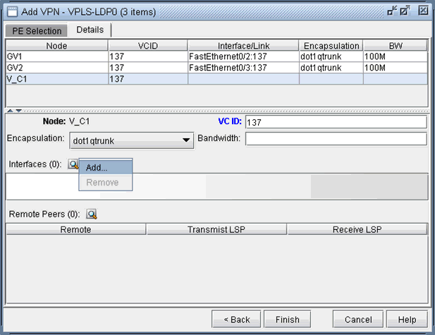 Configure VPLS-LDP Details