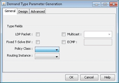 Demand Type Parameter Generation Window