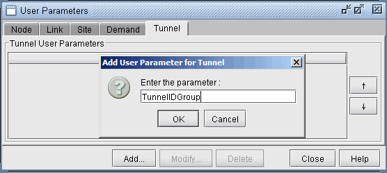 Adding a User Parameter for TunnelGroupID.
