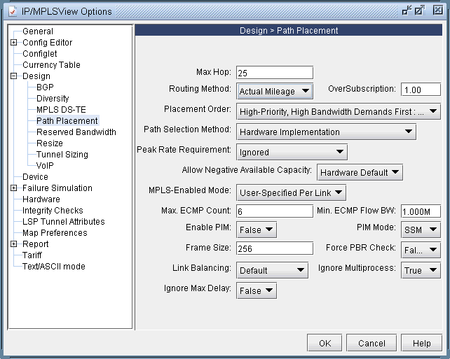 Setting Routing Method to use Actual Mileage
