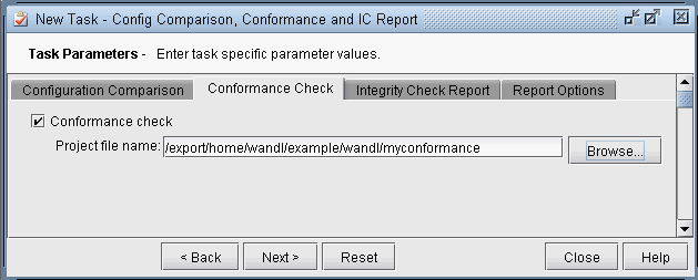 Configuration Check Report Task