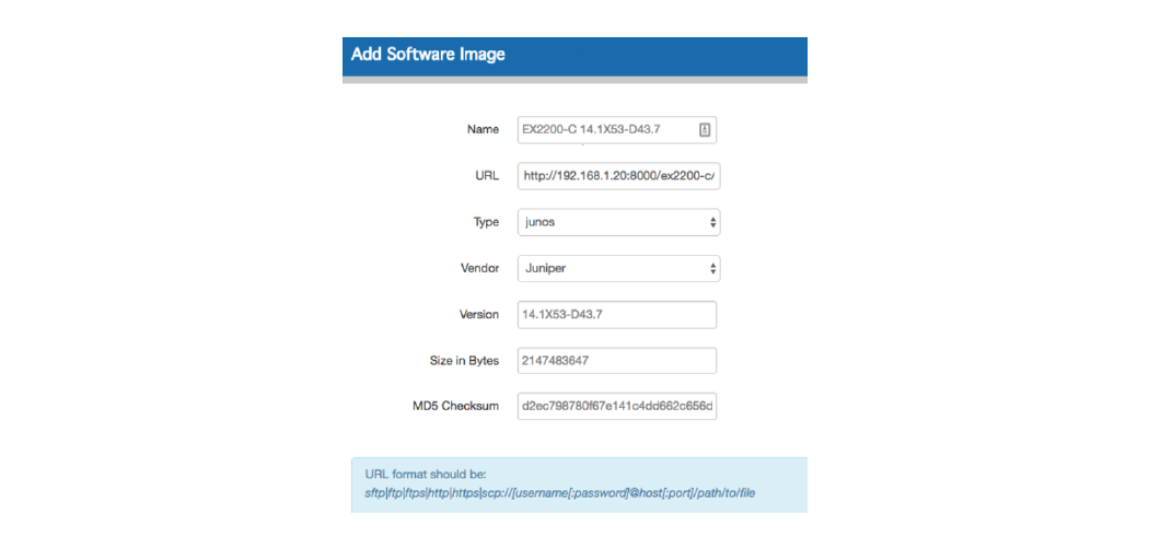Adding Your Software
Image