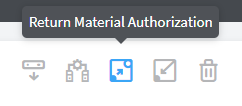 Return Material Authorization Icon
