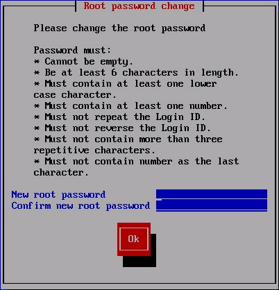 Changing the
Root Password