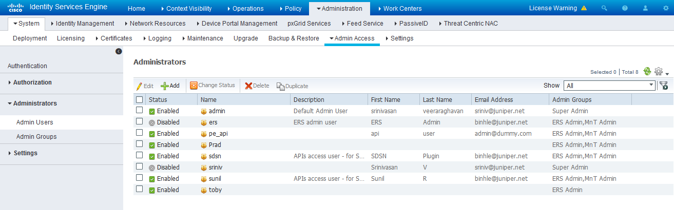 Cisco ISE: Create Admin User and Assign to Admin Groups