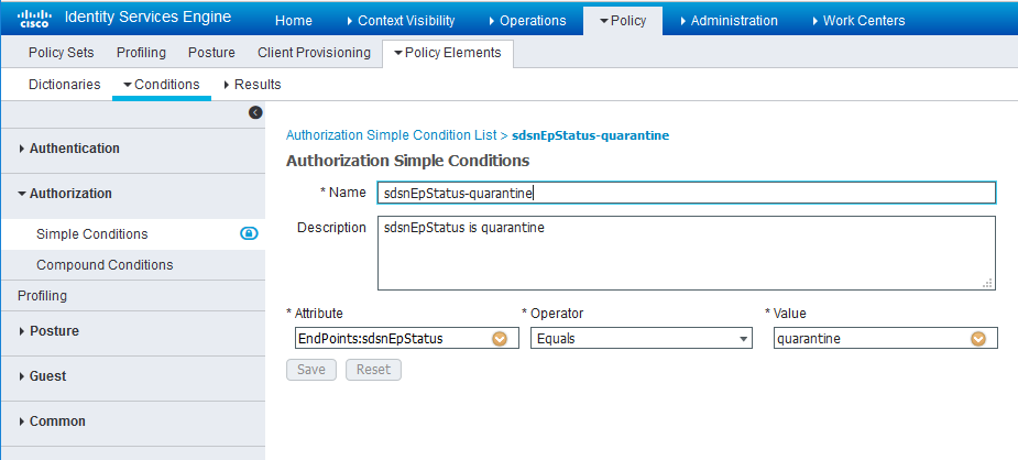 Cisco ISE: Configure Simple Conditions, Match Expression