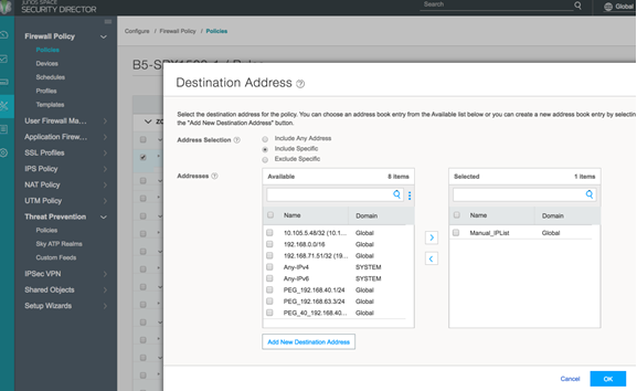 Policy Enforcer: Use Dynamic Addresses in Firewall
Policy
