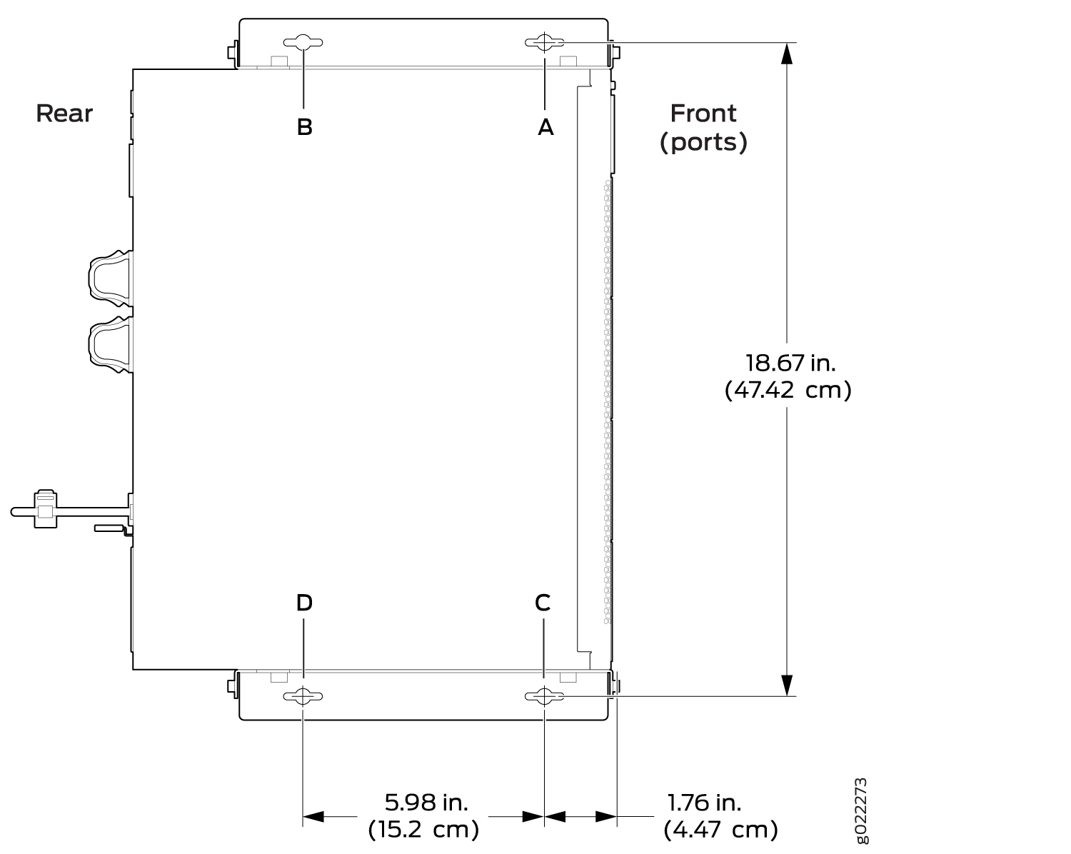 Measurements for Installing Mounting Screws