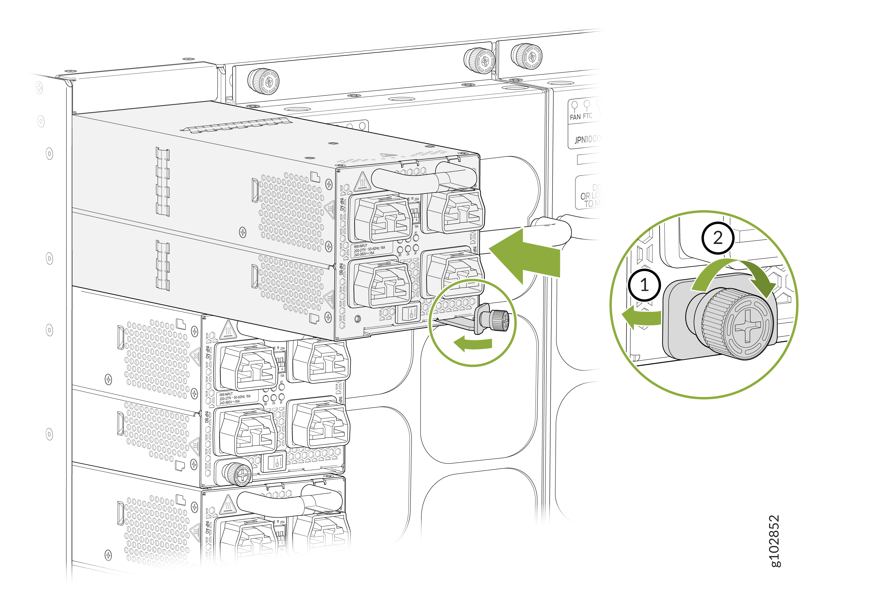 Install a JNP10K-PWR-AC3H