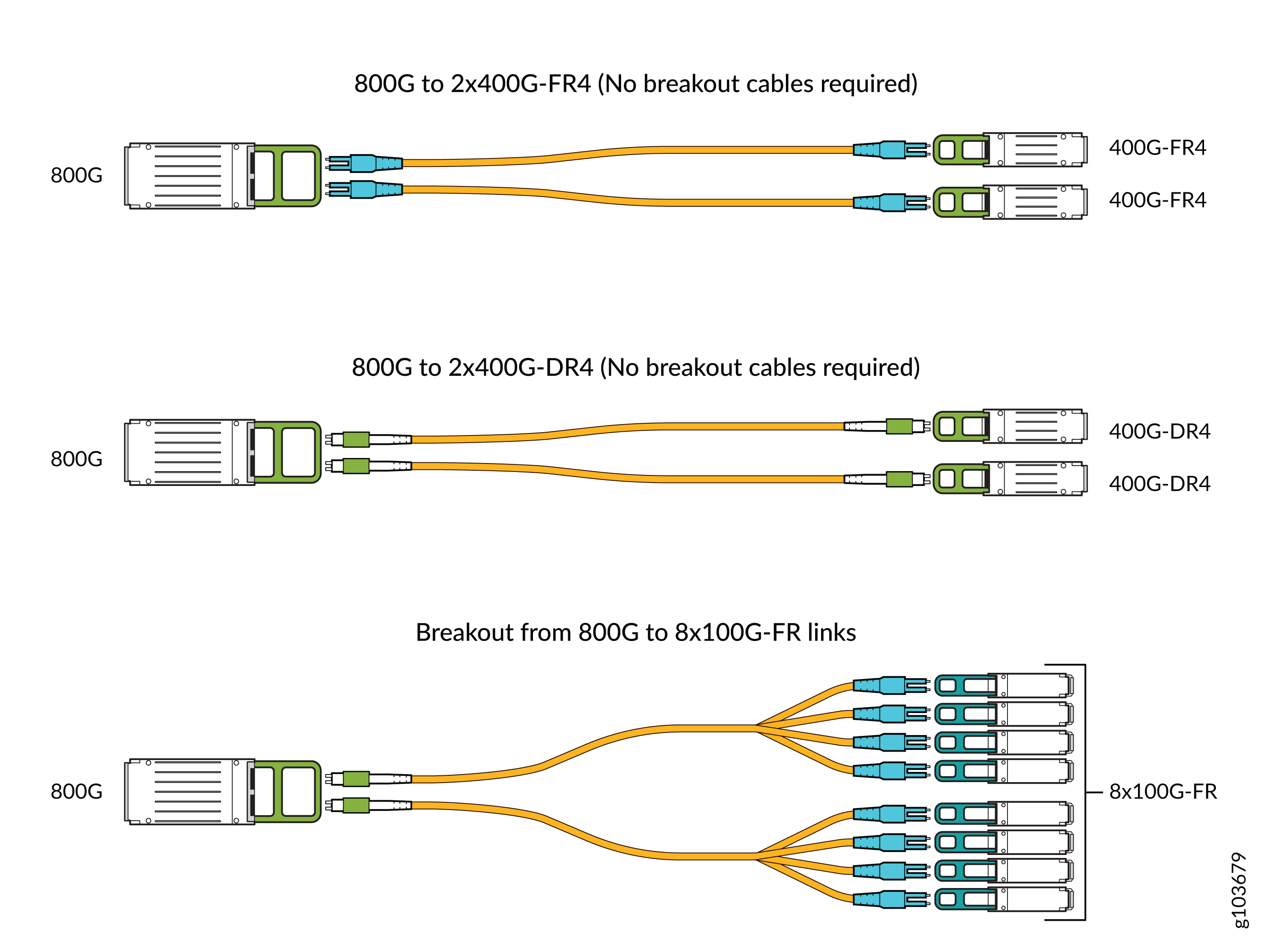Breakout Capability for 800G Optics