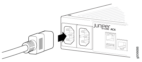 Connecting AC Power to the Router