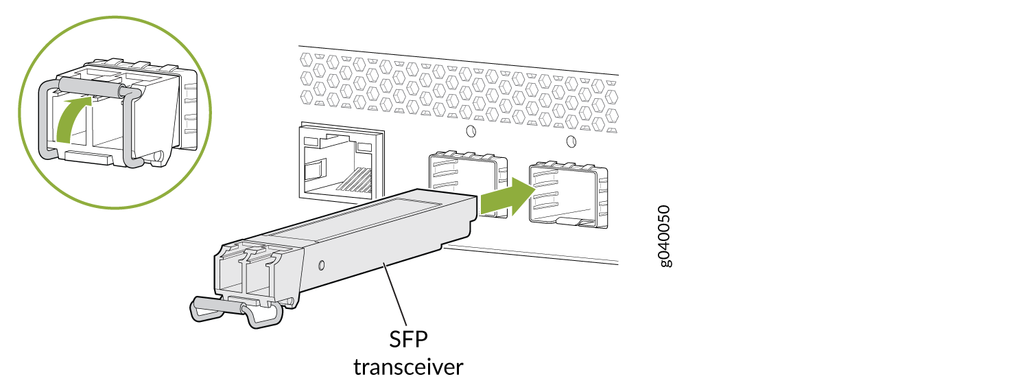 Installing an SFP Transceiver