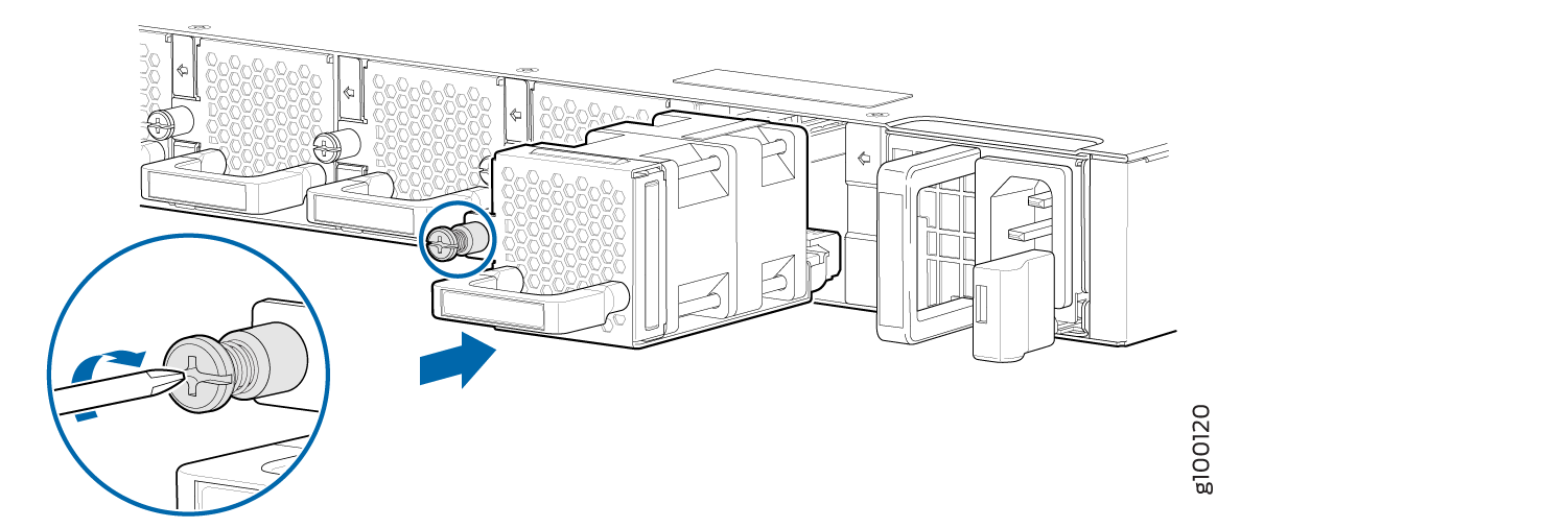 Install a Fan Module in an ACX5400 Router