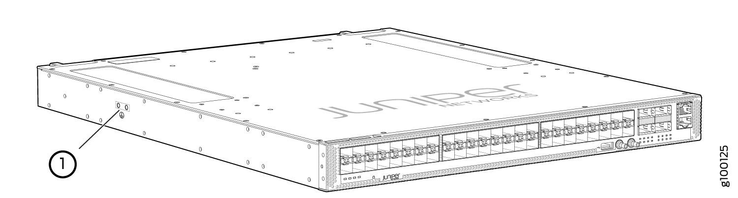 Grounding Points on the ACX5448 Router