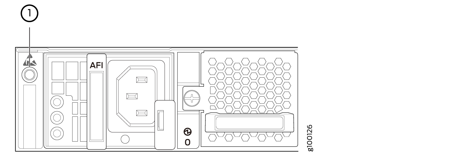 ESD Point on the ACX5448 Router