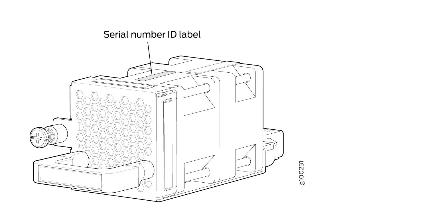 ACX5400 Fan Module Serial Number Location