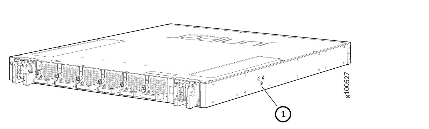 Grounding Points on the ACX5448-D Router