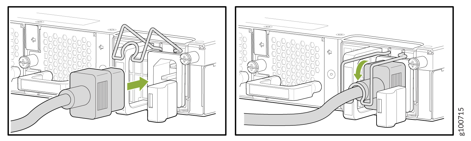 Install an AC Power Cord in an ACX5448-D or ACX5448-M router