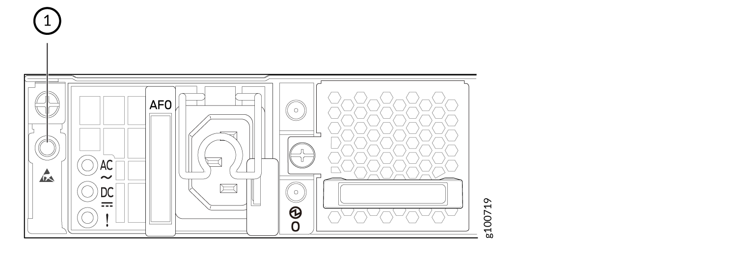 ESD Point on the ACX5448-D and ACX5448-M Router