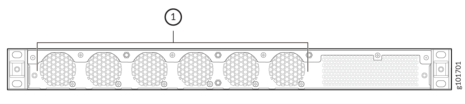 Rear View of an ACX7024 Router