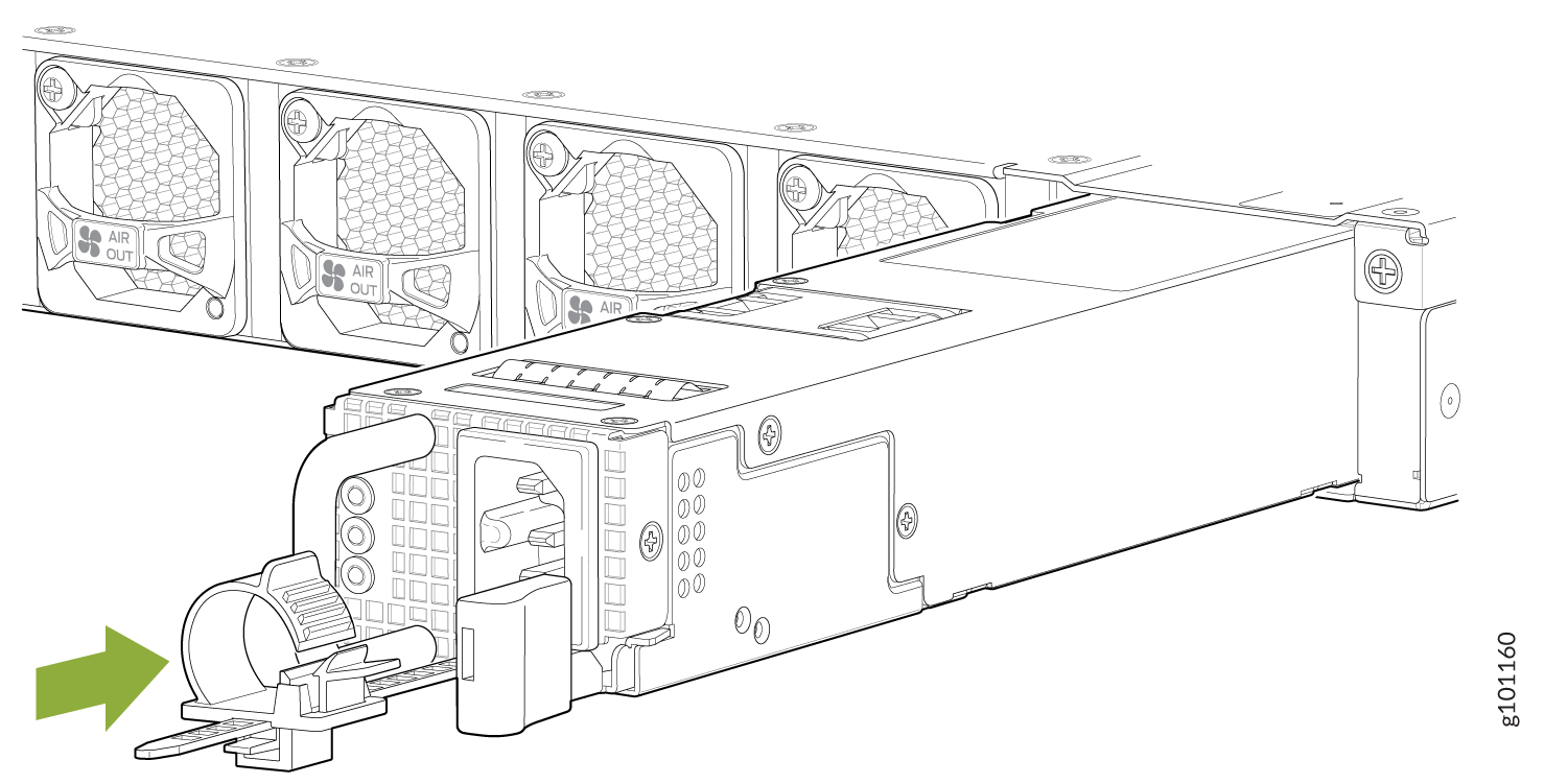 Install an AC PSM in an ACX7100-32C Router