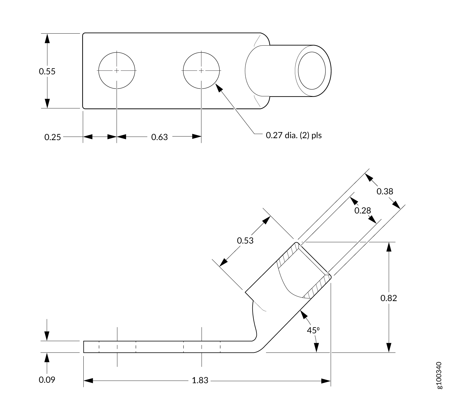 ACX7509 DC Power Cable Lugs