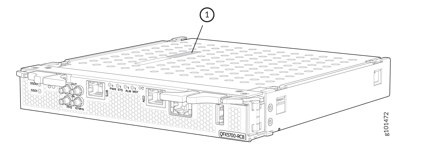 ACX7509 Routing and Control Board Serial Number Label