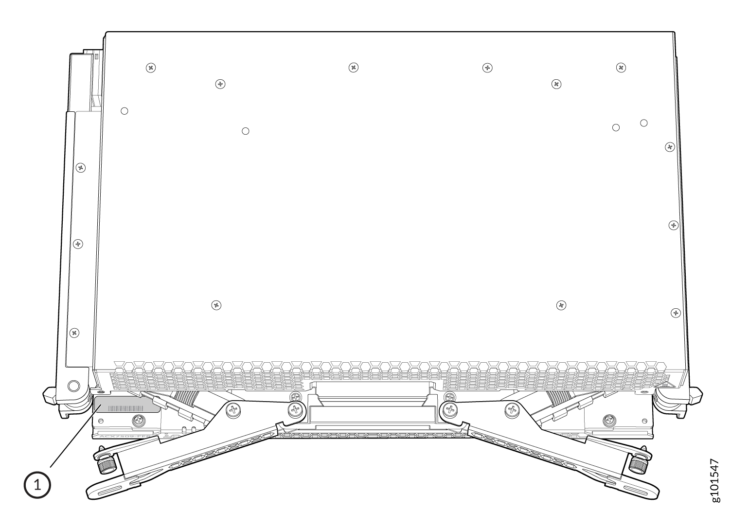 ACX7509 Forwarding Engine Board Serial Number Label