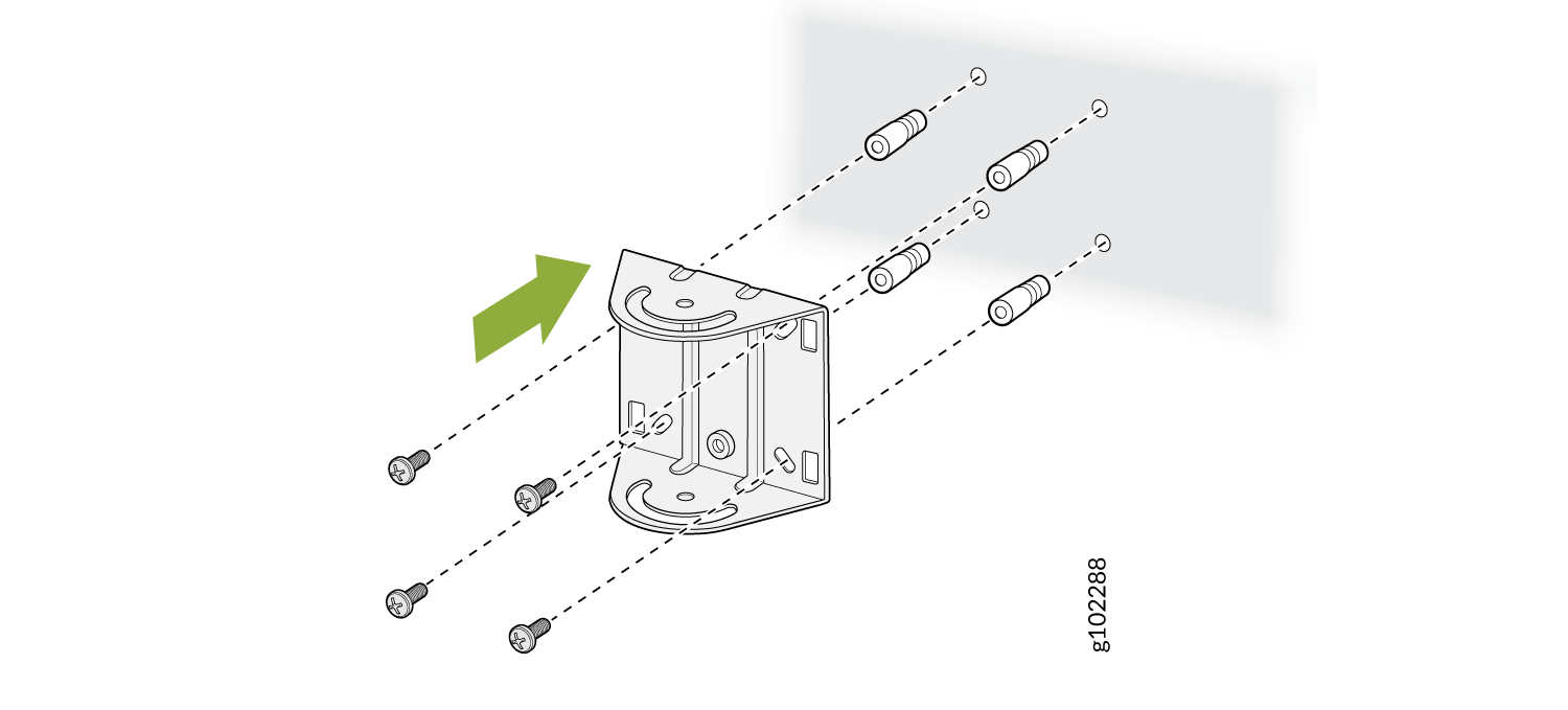 Install the APOUTBR-ART2 Mounting Bracket 1 on a Wall