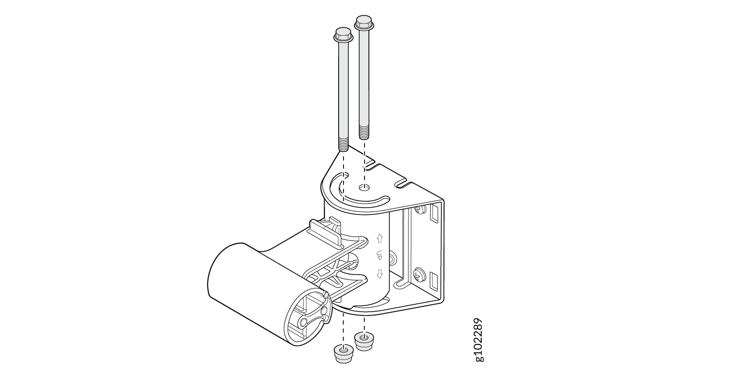 Attach the APOUTBR-ART2 Mounting Bracket 2 to the Mounting Bracket 1