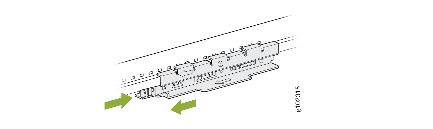 Attach the APBR-ADP-CR9 Adapter to a Recessed 9/16-Inch Channel Rail