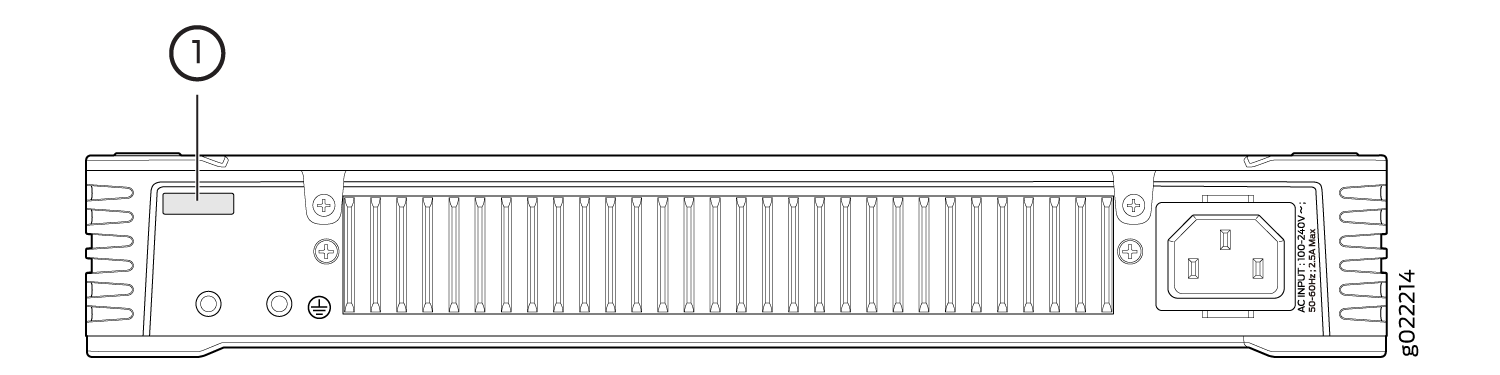 Location of the Serial Number ID Label on EX2300-C Switches