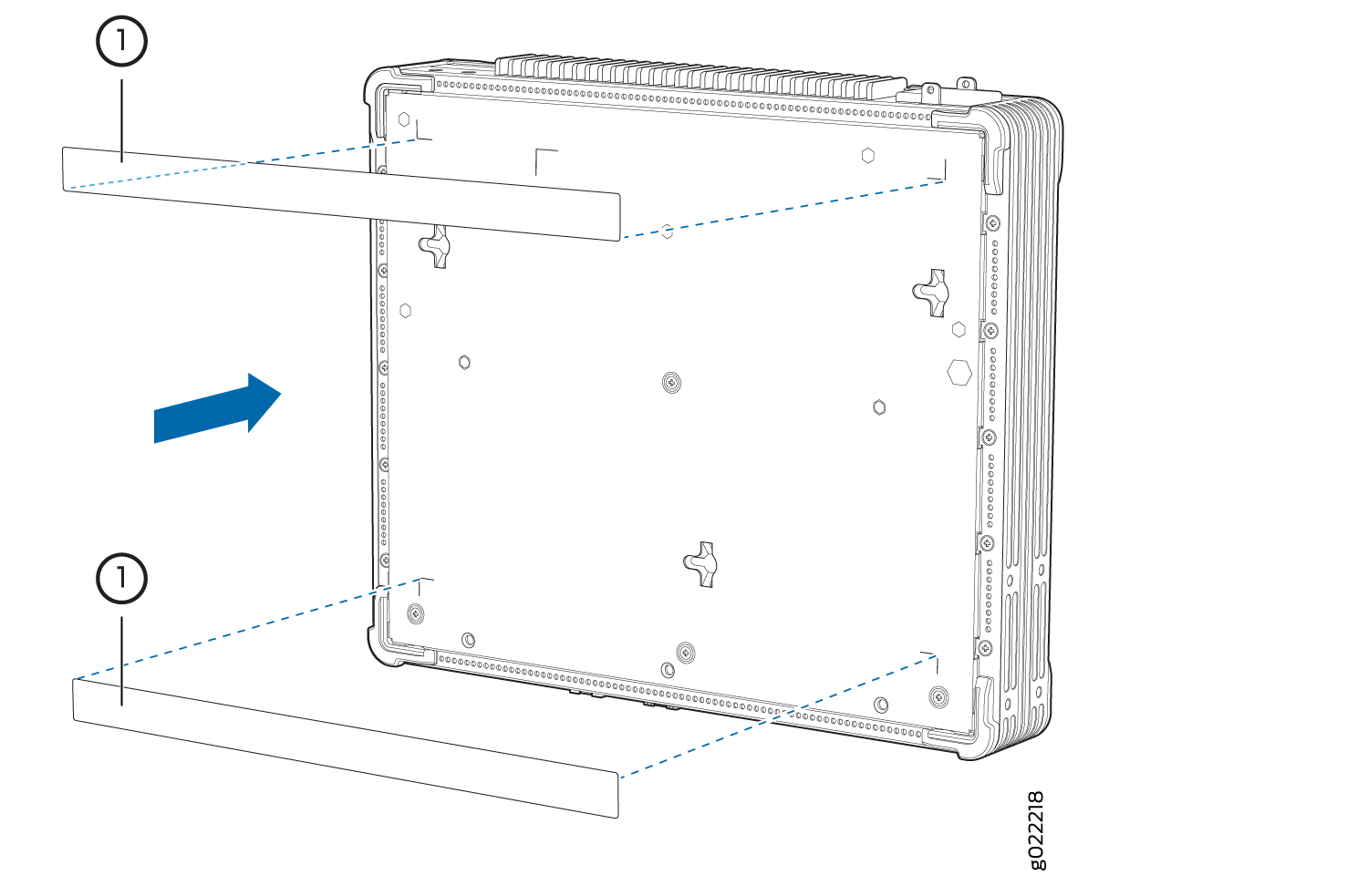 Attaching Rubber Pads to an EX2300-C Switch