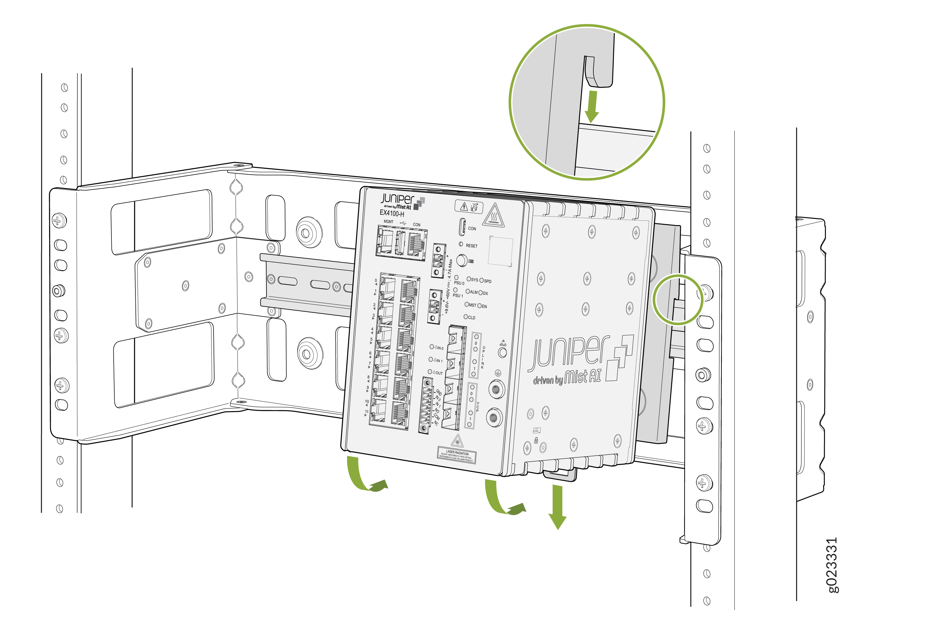 Mount switch to DIN Rail channel