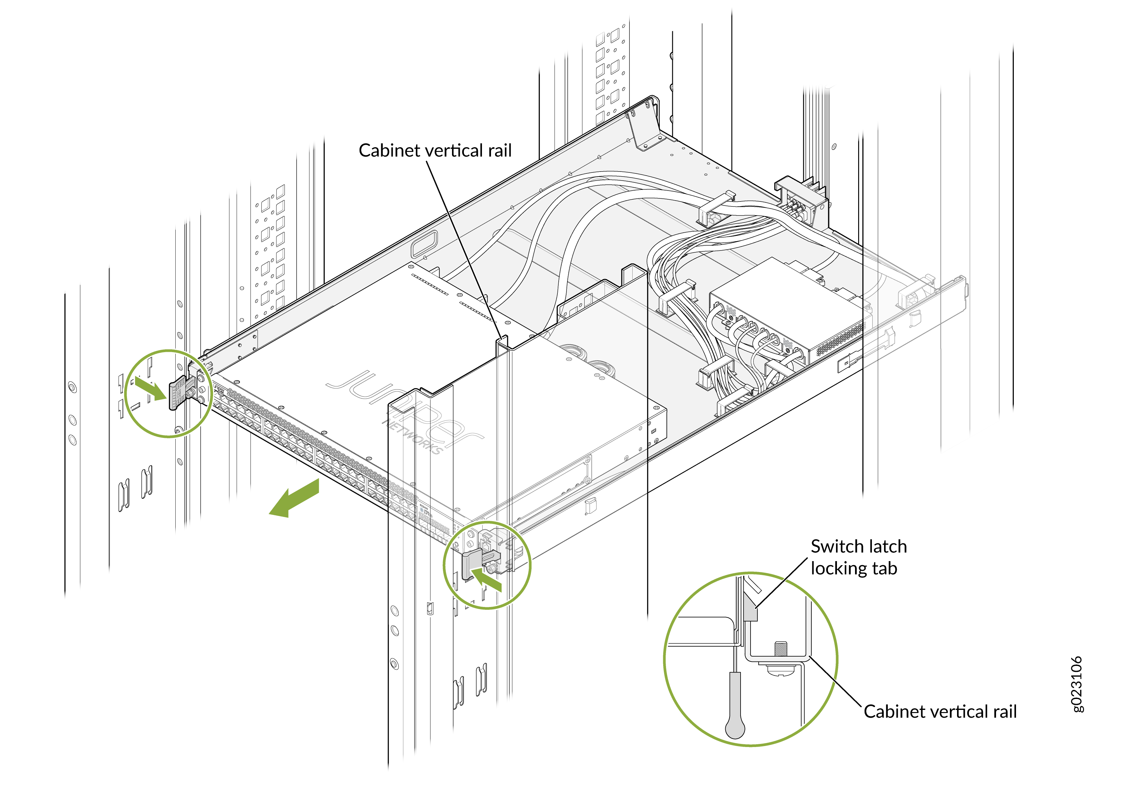 Slide the Switch-Tray Assembly Out