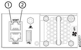 LEDs on the Management Port on a 24-Port EX4300 Switch