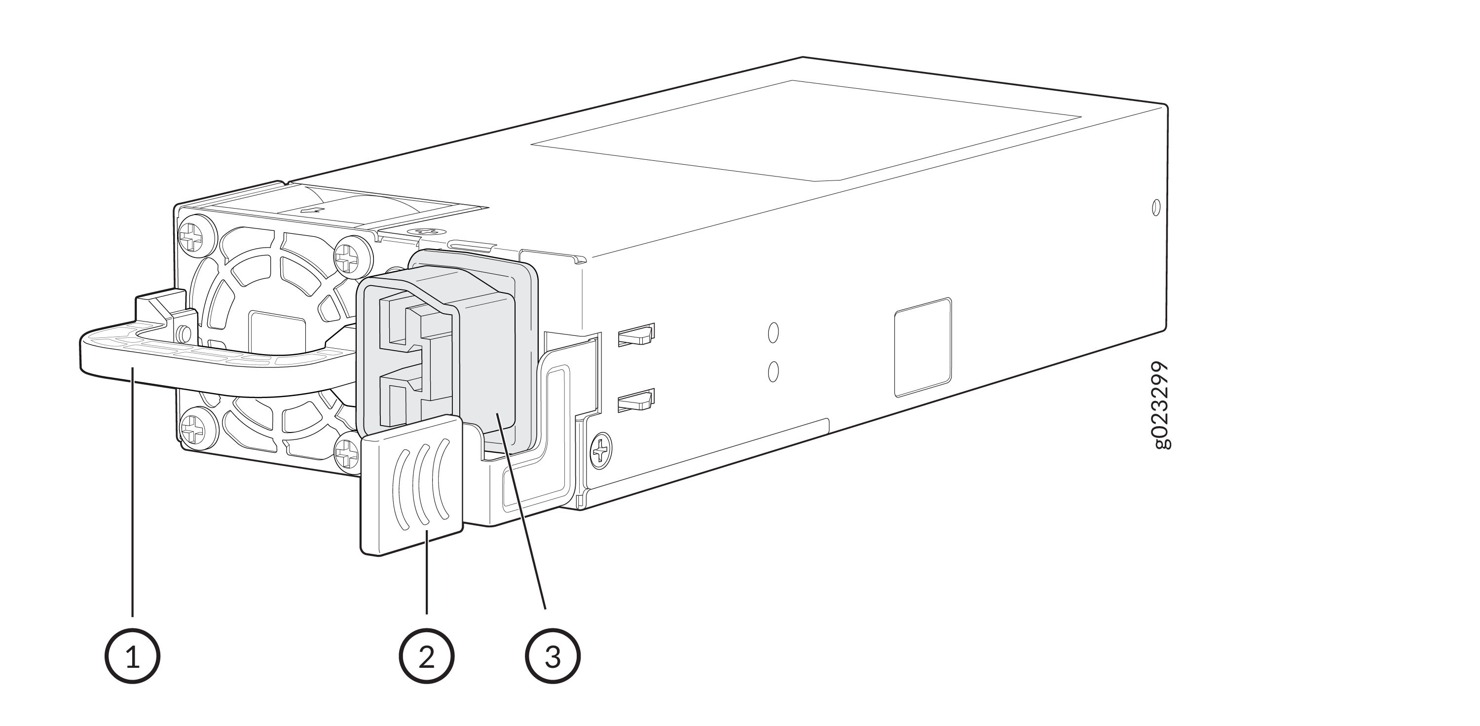 550 W VDC Power Supply for the EX4400-48F-S Switch